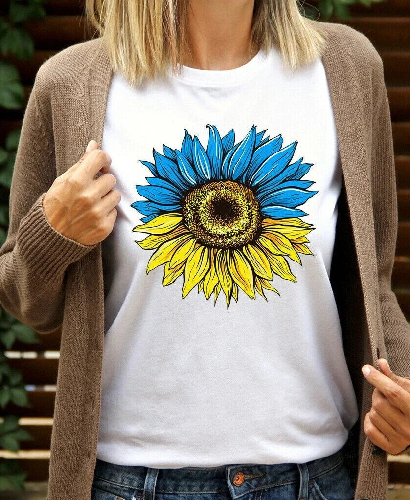 Ukraine T-shirt Sunflower Ukrainian Flag Unisex T shirt Ukrainian Gift