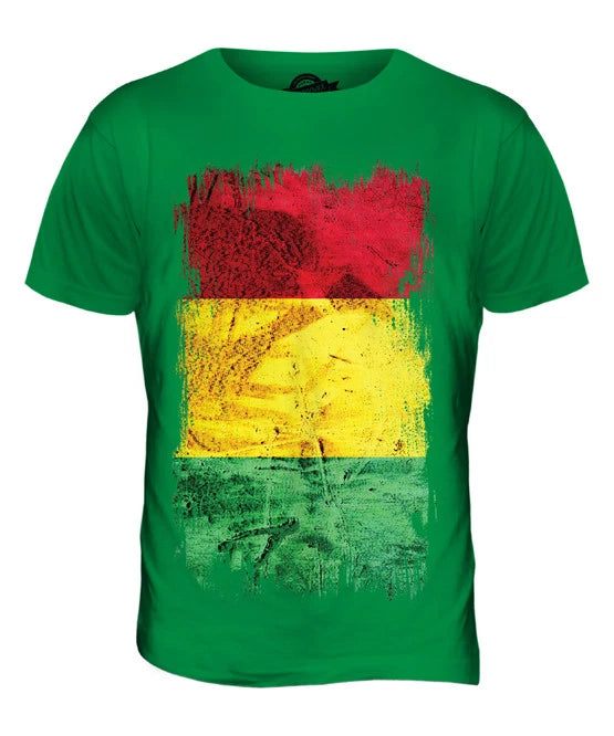 GUINEA GRUNGE FLAG MENS T SHIRT TEE SHIRT XS S M L XL 2XL 3XL 4XL 5XL