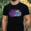 Mens Crocodile Astronaut Print Cotton T-Shirt Size XS to 5XL