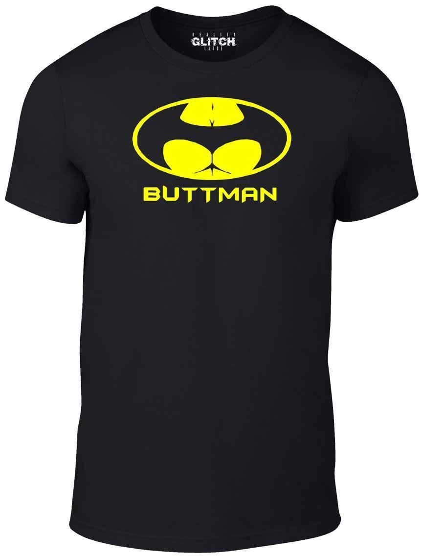 Buttman T-Shirt - T Shirt Funny Banter Movies Girls thong Bum Butt Cool Fashion