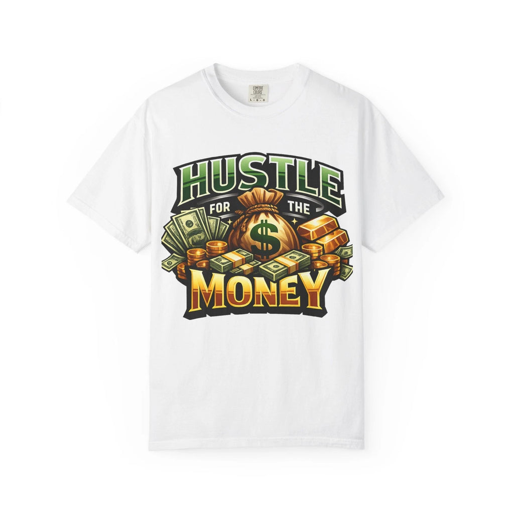 Hustle For The Money” Graphic T-Shirt Design | Streetwear Cash Logo Tee