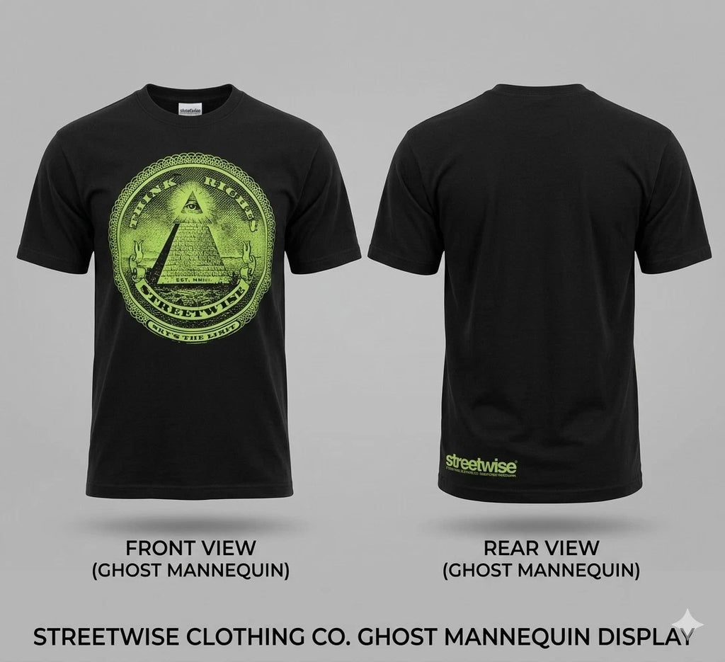 Vintage Streetwise T-Shirt L Black Y2K Streetwear Los Angeles Think Riches