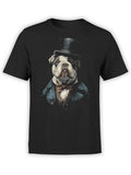 FANTUCCI Sir Barksworth T-Shirt | Dapper Bulldog Tee for Vintage Style | Unisex
