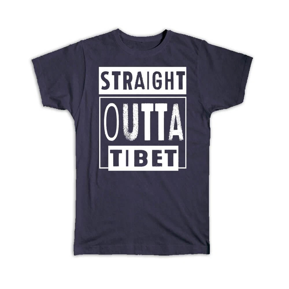 Gift T-Shirt : Straight Outta Tibet Cute Wall Poster For Best Friend Monk