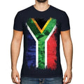 South Africa Grunge Flag Men T-Shirt Suid-Afrika African Football