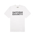 Size M Satoshi Nakamoto Basic Logo Tee "White"