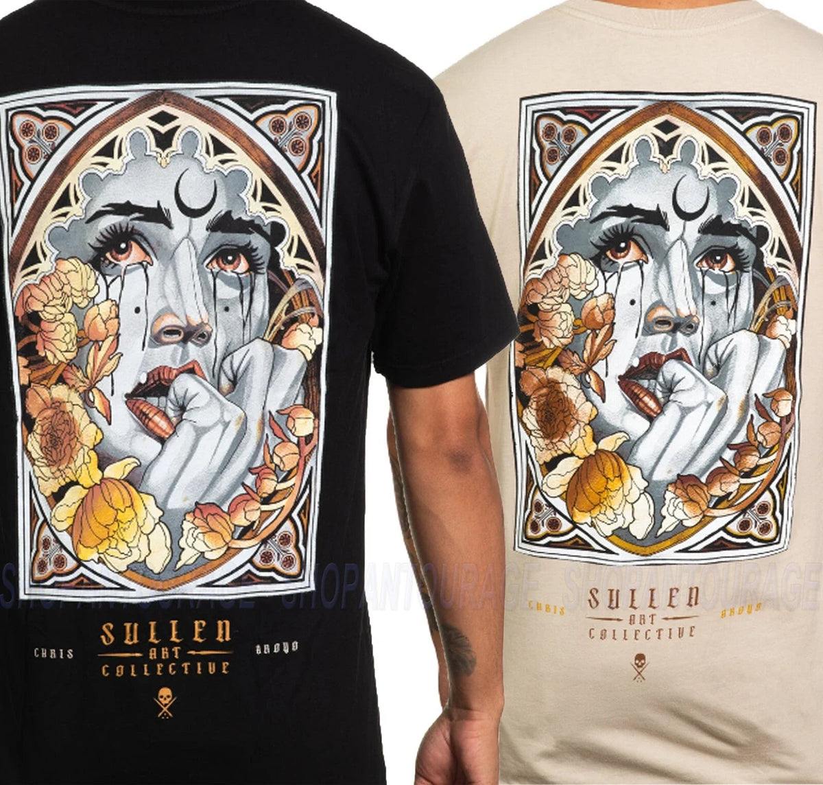 Sullen Aroyo Premium SCM5489 New Short Sleeve Tattoo T-shirt For Men 2 Colors