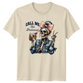 Gothic Skeleton Call Me Old Fashioned T-Shirt, Skeleton Peace Sign