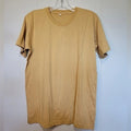 Jazz Mens Short Sleeve Crew Neck T-Shirt Tan Size Medium New