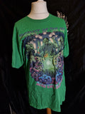 green 80s Horror T-shirt Movie Gothic Alternative Metal Festival Unisex Tee L