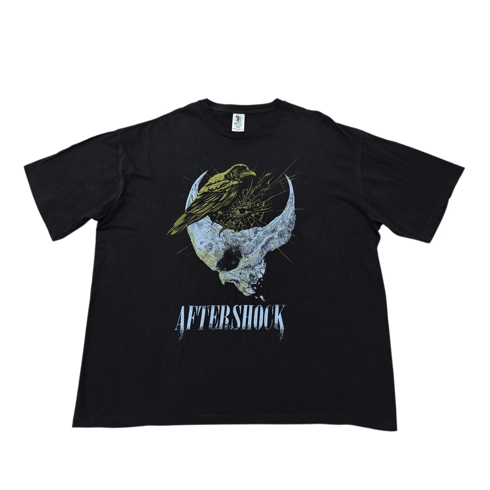 Teestyled Men Black Music Festival Graphic Tee 2XL Crew Neck Regular Fit