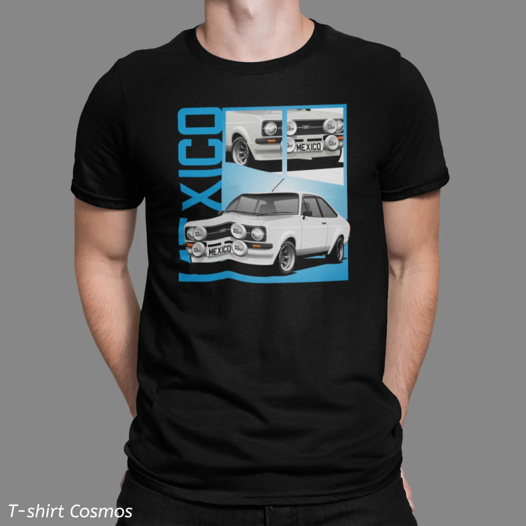 Retro MK2 Escort Mexico Ford Car T-shirt, classic car, Dads gift, old school