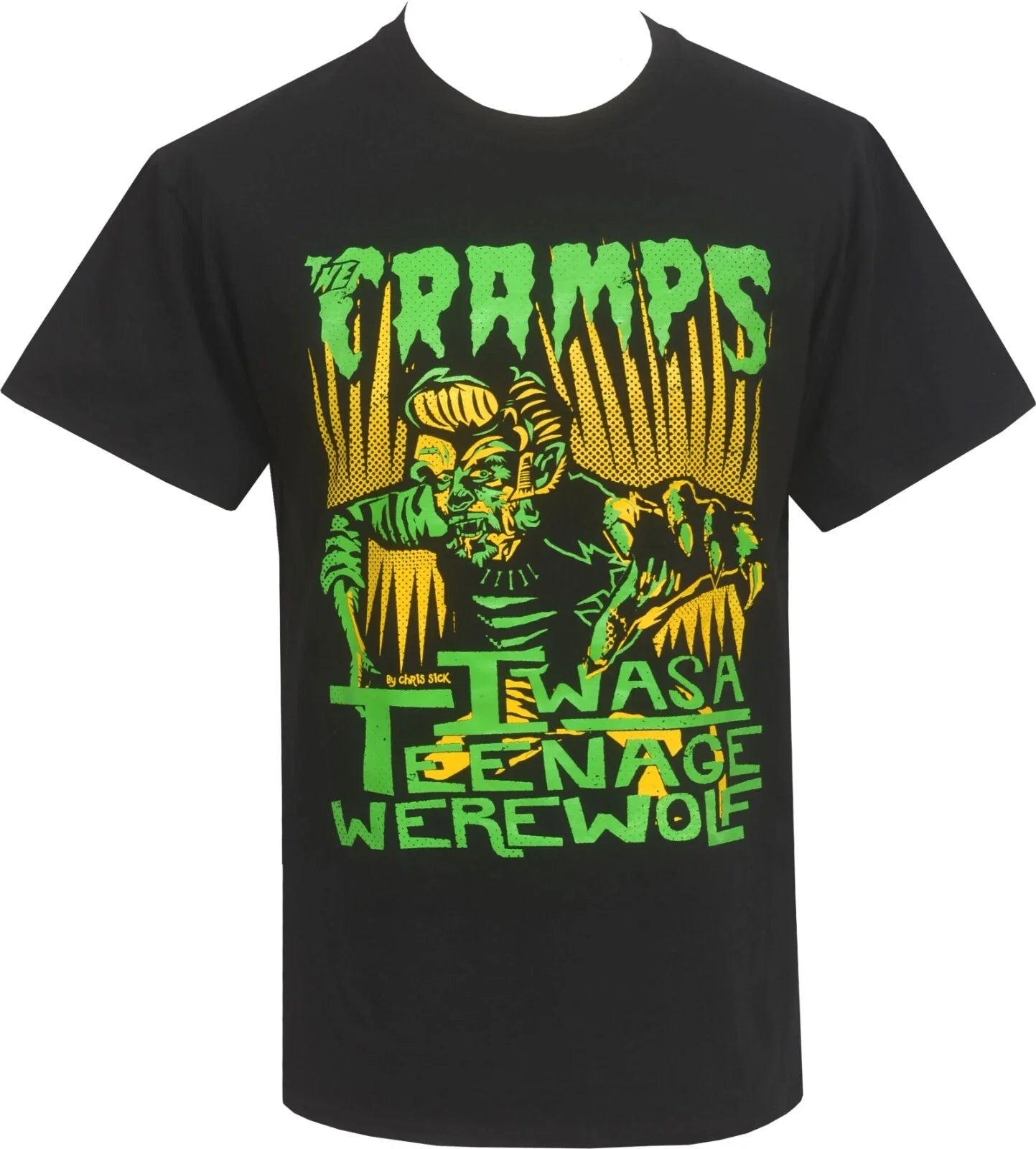 The Cramps Men's Psychobilly T-Shirt Teenage Werewolf Horror Garage Punk