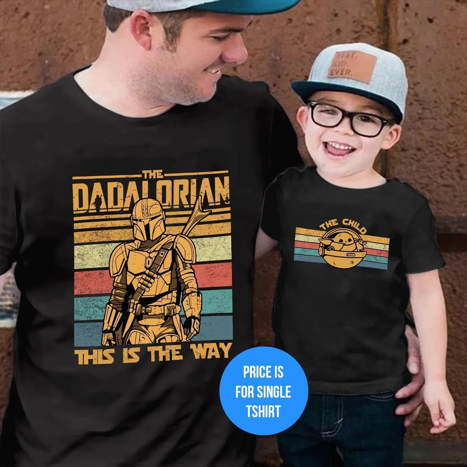 The Dadalorian This is The Way Father's Day T-Shirt The Child Son Dad Birthday
