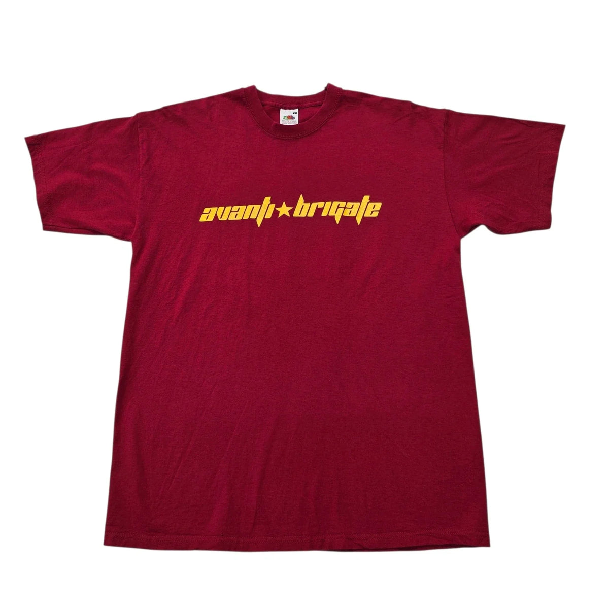 Fruit of the Loom Men Burgundy Wine Graphic Tee Size L Classic Valueweight