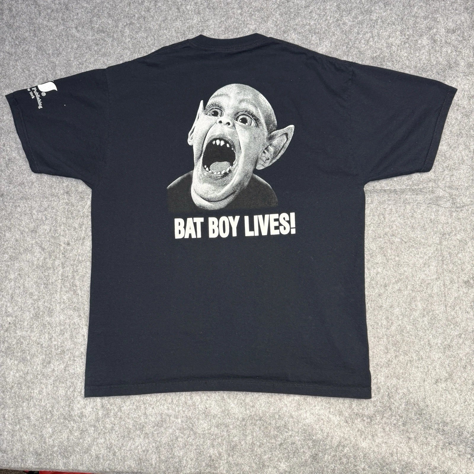 Vintage 2000s bat boy lives! David Perel Satire Book T shirt