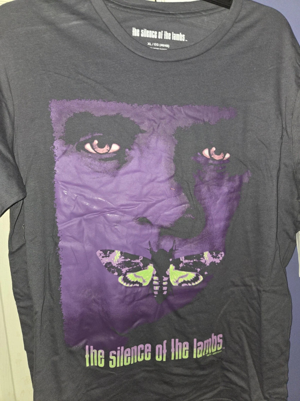 Silence of the Lambs Men's Size XL (46/48) Graphic Tee with Short Sleeves