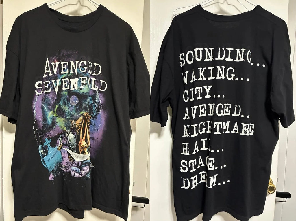 1Avenged Seven fold A7X 25Th Anniversary Albums T-Shirt Size S-5XL