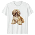 Shaggy Dog Portrait T-Shirt Pet Lover Gift For Him And Her