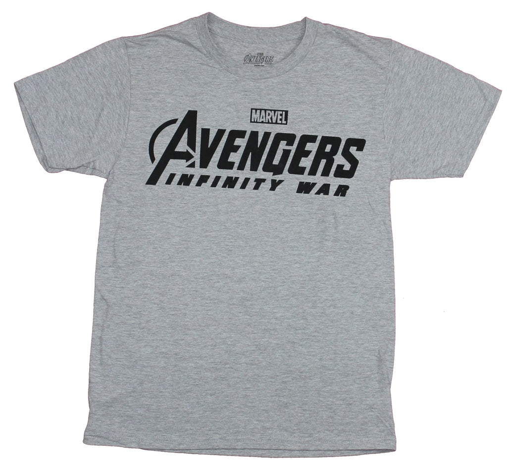 Avengers Adult New T-Shirt- Infinity War Simple Word Logo