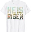 He is Risen Boho Easter Christian Jesus T-Shirt