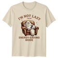 Im Not Lazy Im In Energy-Saving Mode Cat Womens Tee Mens T-Shirt Graphic Top