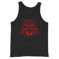 Red Samurai Warrior Kabuto Mempo Mask Men's Tank Top Shirt