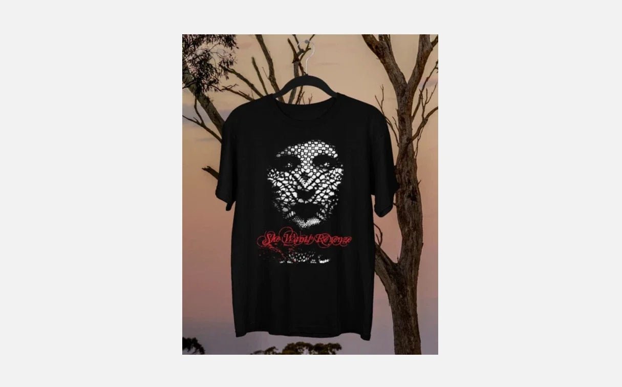 She Wants Revenge September 2009 Black Cotton T Shirt Full Size S-5XL