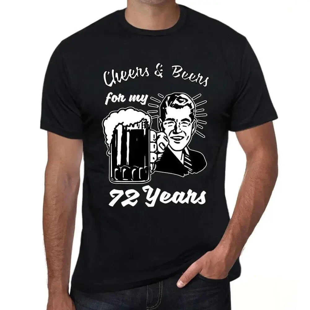ULTRABASIC men's health and beer t-shirt for my 72 years Cheers And Beers For