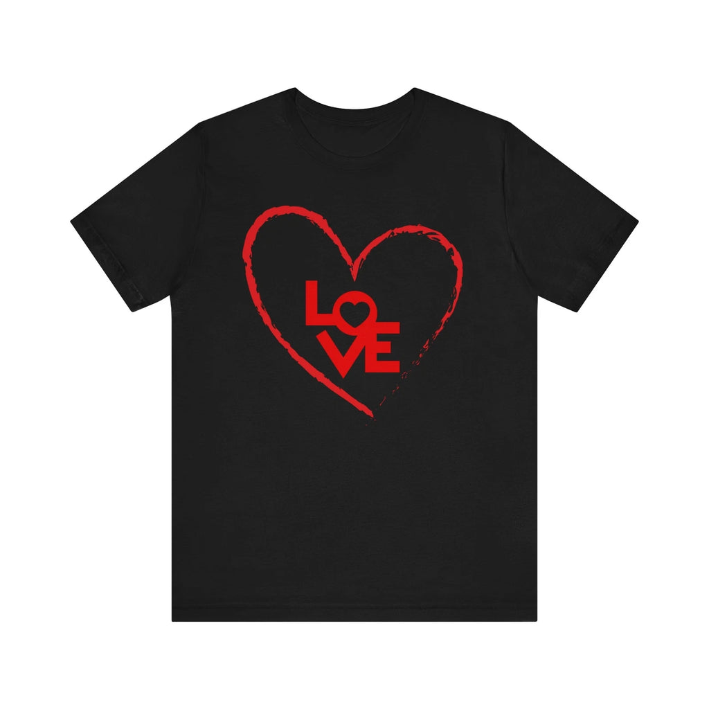 Love Tee, Valentine Tee Shirt, Heart Gift, Valentines Day Shirt, Heart Tee Shirt