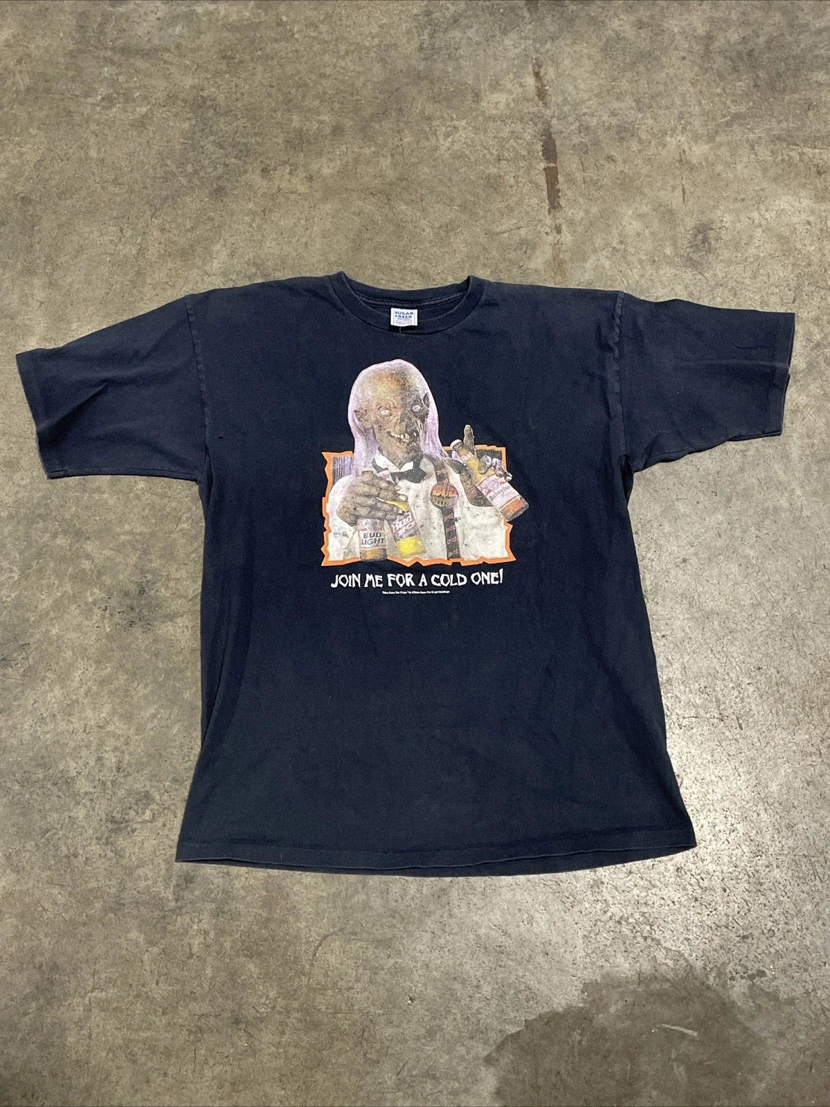 Vintage Tales From The Crypt Bud Light Horror T Shirt XL Made In USA