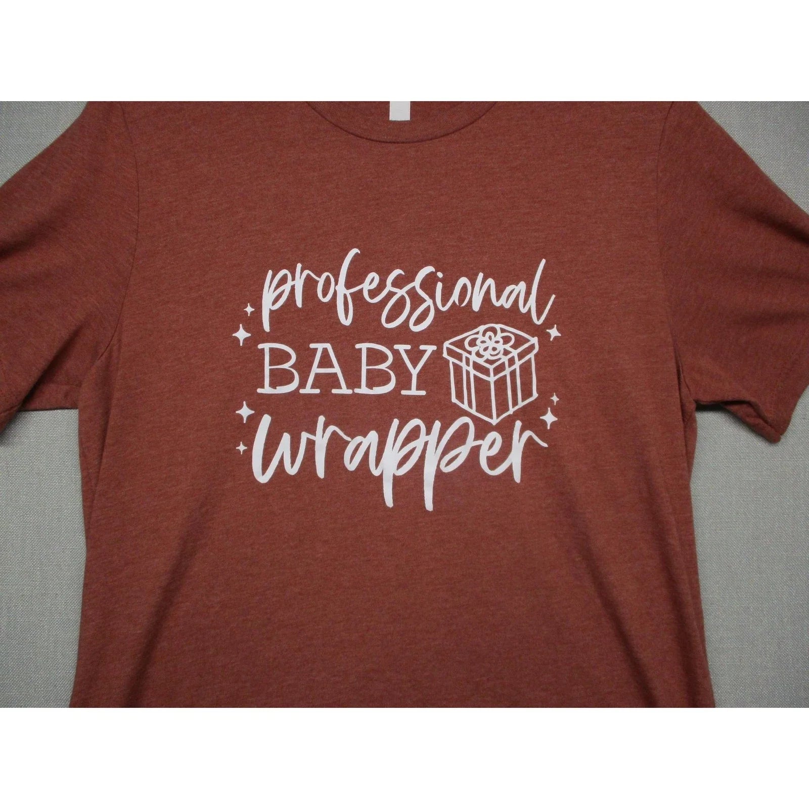 Bella+Canvas Rust Trendy Graphic Statement Casual TShirt Women Size Large
