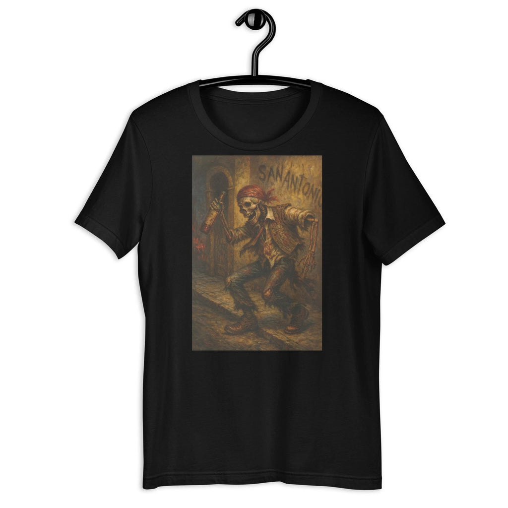 Drunken Skeleton Chicano Art T-Shirt – Santanico Street Style Graphic Tee