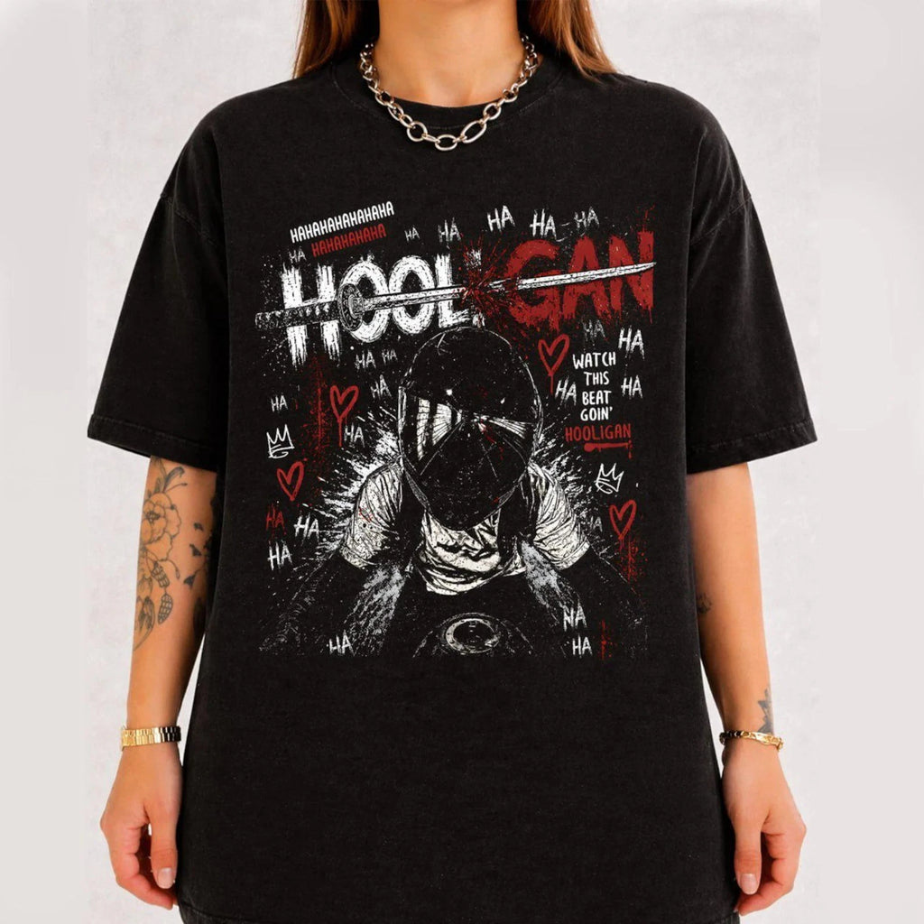 Hooligan Rider Shirt, K-pop Arirang Street Style Gang Graphic Tee  S-5XL