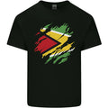 Torn Guyana Flag Guyanese Day Football Mens Light Cotton T-Shirt