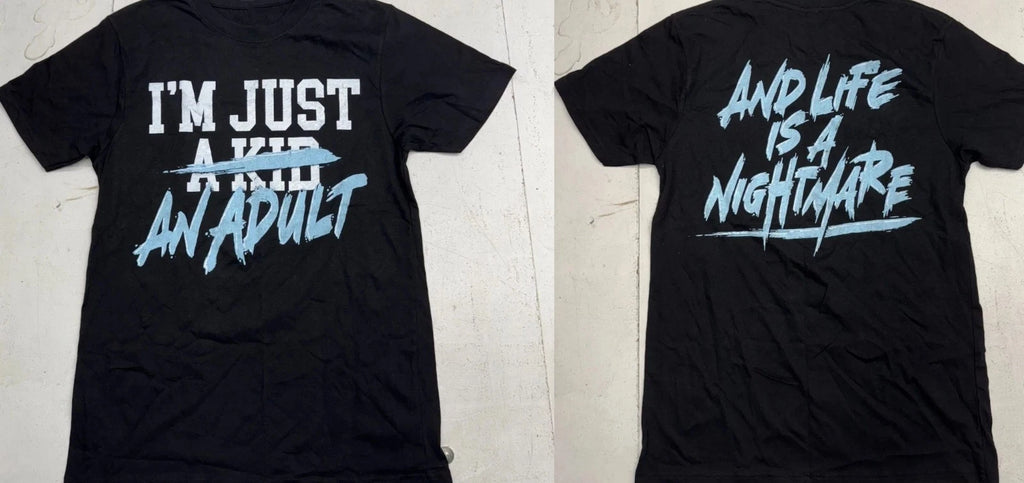 Simple Plan I'm Just An Adult Graphic Multicolor Short Sleeves Unisex T Shirt