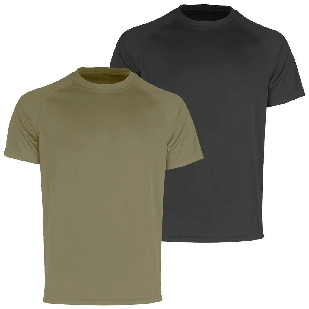 Highlander Quick Dry Short Sleeved T-Shirt Moisture Wicking Crew Neck Raglan