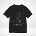 Madrid Spain Map T-Shirt Minimalist Rail Graphic Tee Streetwear