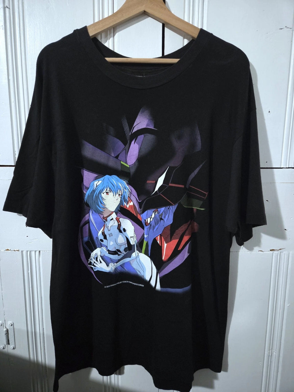 Neon Genesis Evangelion Anime Shirt Modern Screen Print Size XL 2025 Vtg Blank