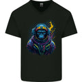 Astro Kong Spaceman Ape Astronaut Mens V-Neck Cotton T-Shirt