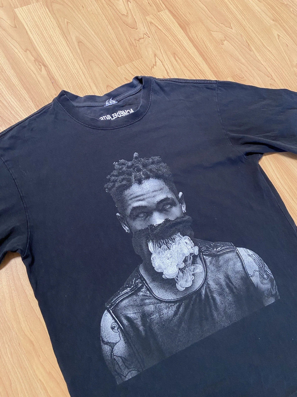 Acme De La Vie T Shirt Sz M Embroidered Distressed Street Wear Rare