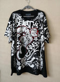 Popeye Shirt Mens 3XL Black White Graffiti Graphic Beast King Cartoon Tee Tattoo