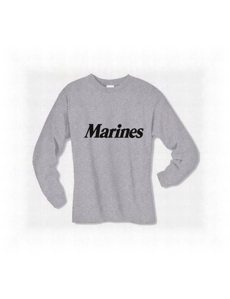 MARINES TEE  PHYSICAL TRAINING T-SHIRT LONG SLEEVE USMC