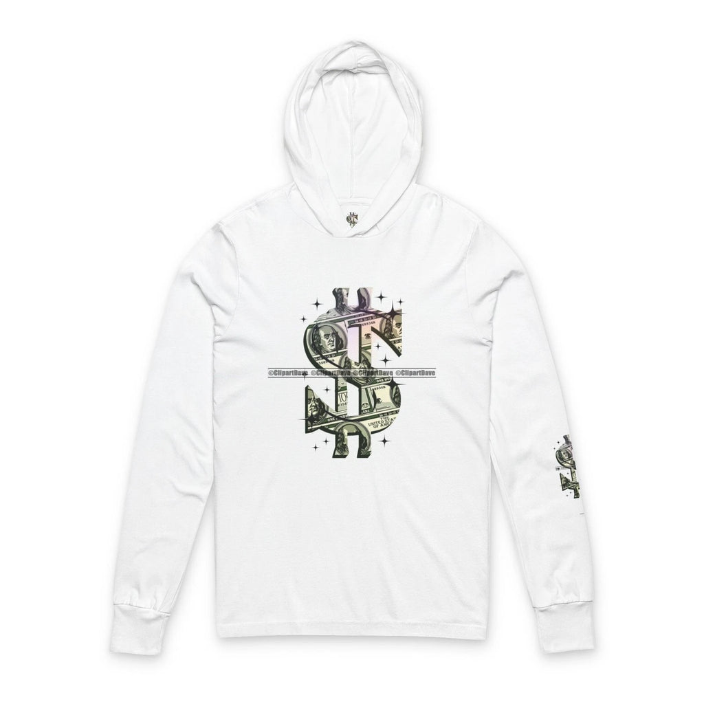 Stylish Money Graphic Hoodie, Trendy Unisex Long Sleeve Tee, Casual [...]