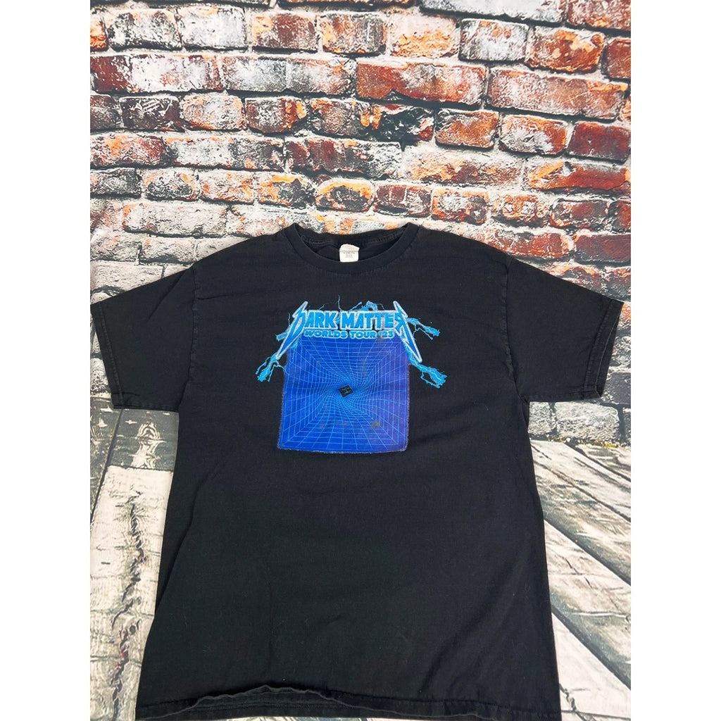 Hanes Dark Matter Worlds Tour 23 Graphic T-Shirt Black Mens Large Concert Tee