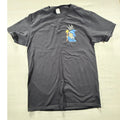 Black Pixel Art Wizard Graphic T-Shirt Mens Medium Cotton Short Sleeve Tee 1693