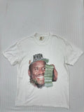 Neniom Men's White Oversized Graphic T-Shirt Size L