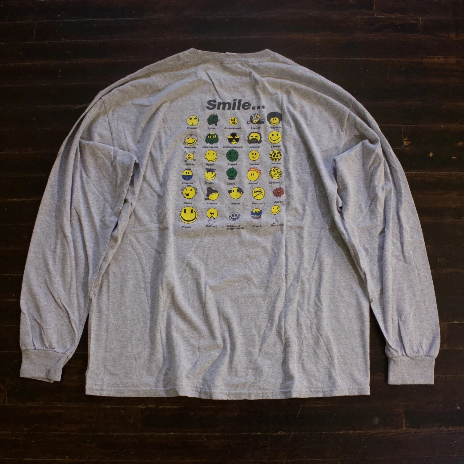 Rare Vintage “Have A Day” Smiley Face Drug Parody College T Shirt XL