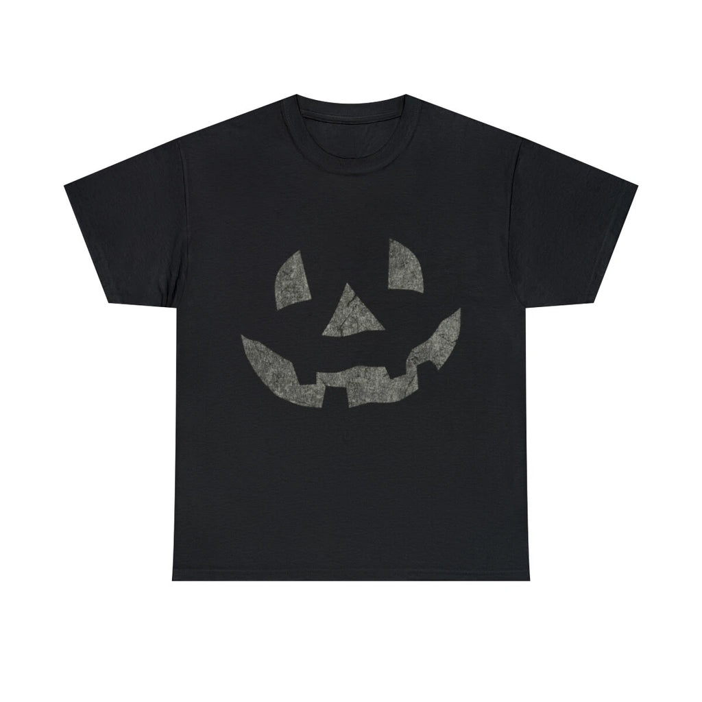Retro Pumpkin Face Graphic Tee Shirt, S-5XL