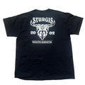 VTG 2002 Sturgis South Dakota Eagle USA Flag T-Shirt Adult XL Black